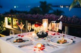 Perfect way to setup the Romantic Dinner for your loved one