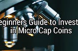 Beginners Guide to Investing in Micro Cap Coins