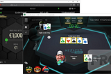 Poker client software