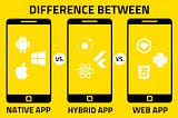 What’s the difference between Native Apps, Web Apps and Hybrid Apps?