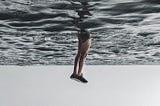 Person Diving on Body of Water — Somewhat relating to the movie Inception