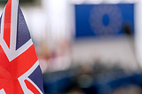 A UK flag at an EP meeting