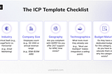 ICP template checklist for your GTM strategy showing firmographics and buyer criteria