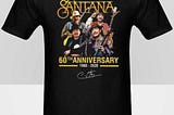 Hot Santana Rock band 60th Anniversary 1960-2020 signature shirt