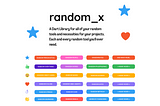 Random_x Flutter(DART) Package For ALL-IN-ONE Random NEEDS!