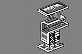 A computer in the style of M.C. Escher.