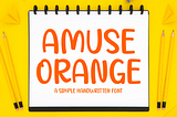 Amuse Orange Font Free