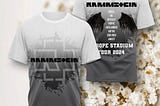 Ignite the Fire Within: Rammstein Europe Stadium Tour 2024 Grey T-Shirt & Hoodie