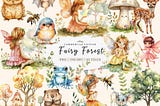 Sweet Forest Friends, Fairy Woodland Png Free