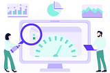 Absctract graphic of measuring metrics