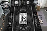 Rolls Royce Luxury: Logo Print Bedding Set