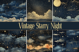 Vintage Starry Night