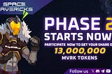 Boosts Overload! MVRK Airdrop Campaign Phase 2 is Now Live ⚔️