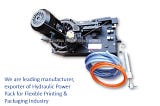 Manufacturer of Hydraulic Power Pack for Flexible Printing & Packaging Industry