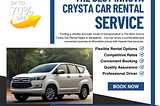 The Best Innova Crysta Car Rental Service in Bangalore