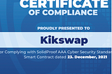 Kikswap.com $KIK token excellently passed SolidProof Smart Contract audit