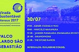 Confira os palcos da Virada Sustentável e aproveite a programação musical gratuita