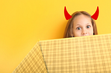 A child with devil ears