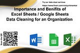 Excel Sheet / Google Sheet Data Cleaning