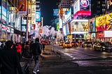 “Times Square never shined so bright” by Nicolai Berntsen on Unsplash