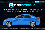 Carnomaly — Bringing the Gap Between Blockchain & Automotive Industry