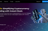 Helix: Simplifying Cryptocurrency Trading with Instant Deals