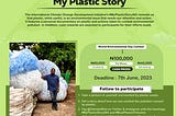 #WorldEnvironmentDay: Apply For The #MyPlasticStoryNG Contest & Win Big!