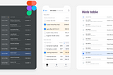 Tables UI design in Figma: data grid by a single component