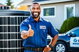 black hvac technician