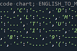 Python: 字典應用-摩斯密碼