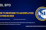 How to respond to an employee texting in sick