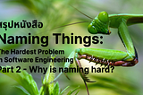 สรุปหนังสือ Naming Things: The Hardest Problem In Software Engineering (Part 2 — Why is naming hard?