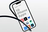 Image of an iPhone with app icons in it