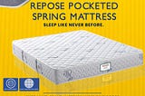 Say Goodbye to Tossing and Turning with Repose Pocketed Spring Mattress