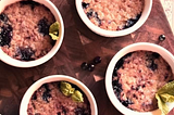 Blueberry Oatmeal Cream Brulee — Desserts — Blueberry Dessert