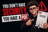 You Don’t Have Security. You Have a PDF.