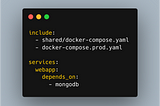 Docker Compose Include