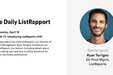 The Daily ListRapport — Episode 13: Introducing ListReports LIVE!