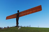 A picture of the angel of the north