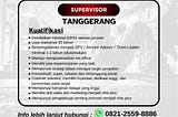 Lowongan Kerja Supervisor di Labuan Bajo, Lowongan Kerja Supervisor di Cikarang, Lowongan Kerja Supervisor di Surabaya, Lowongan Supervisor Cikarang Januari 2024, Lowongan Supervisor Surabaya Januari 2024, Lowongan Supervisor Labuan Bajo Januari 2024, Cari Lowongan Supervisor Cikarang, Cari Lowongan Supervisor Surabaya, Cari Lowongan Supervisor Labuan Bajo, Lowongan Kerja Level Supervisor Cikarang