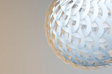 An abstract ball of interlocking rings.