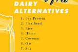 Top Nut Free Dairy Alternatives