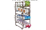 Wisdom Star 2 Pack Soda Can Organizer Rack for Pantry