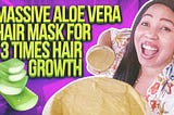 MASSIVE ALOE VERA hair mask for 3 times hair growth