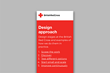 The design approach at British Red Cross