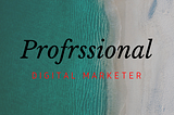 Professional Digital Marketer