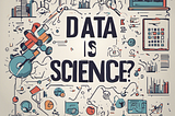 A poster saying “Data Is Science?”