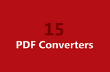 15 Best PDF Converters