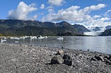 Grewingk Glacier with lake