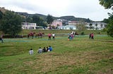 Carrera de caballos en Vegadeo, Asturias